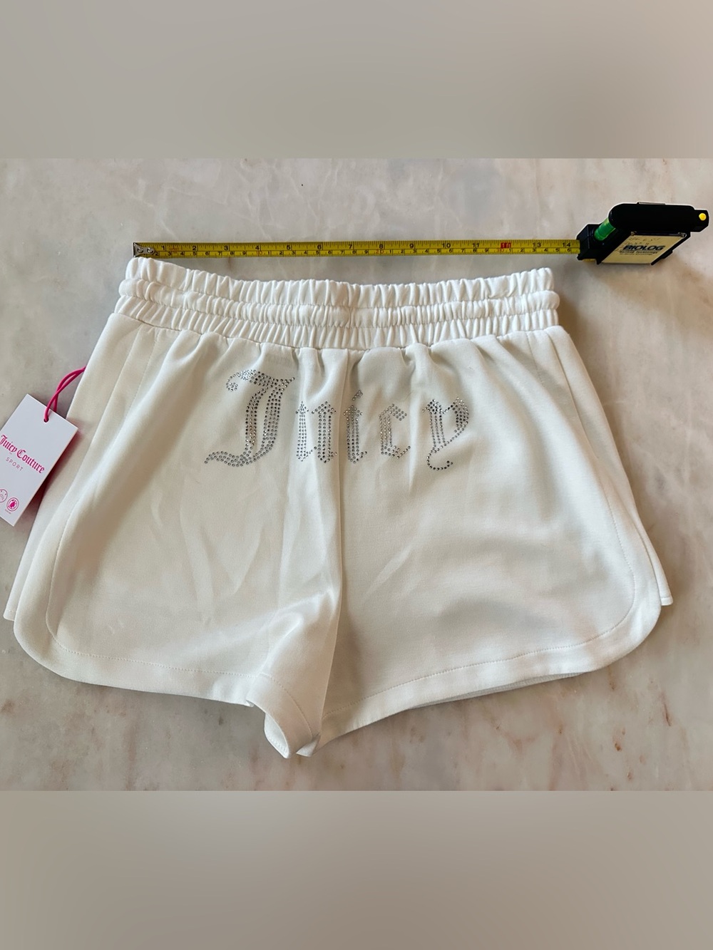 Juicy Couture Cream Half-Zip Pullover & Drawstring Shorts Lounge Set - Picture 8 of 8
